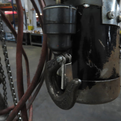 ARO 7756E-2C10-C6 1/2 Ton 1000LB Air Pneumatic Chain Hoist 10' Lift W/ Pendant