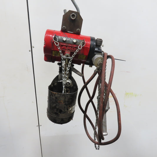 ARO 7756E-2C10-C6 1/2 Ton 1000LB Air Pneumatic Chain Hoist 10' Lift W/ Pendant