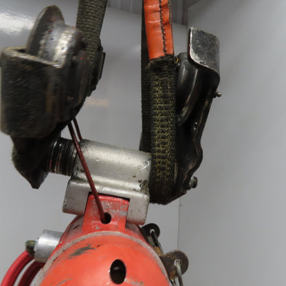 ARO 7756D 1/2 Ton Air Chain Hoist 10' Travel Pendant Operated 90PSI W/ Trolley