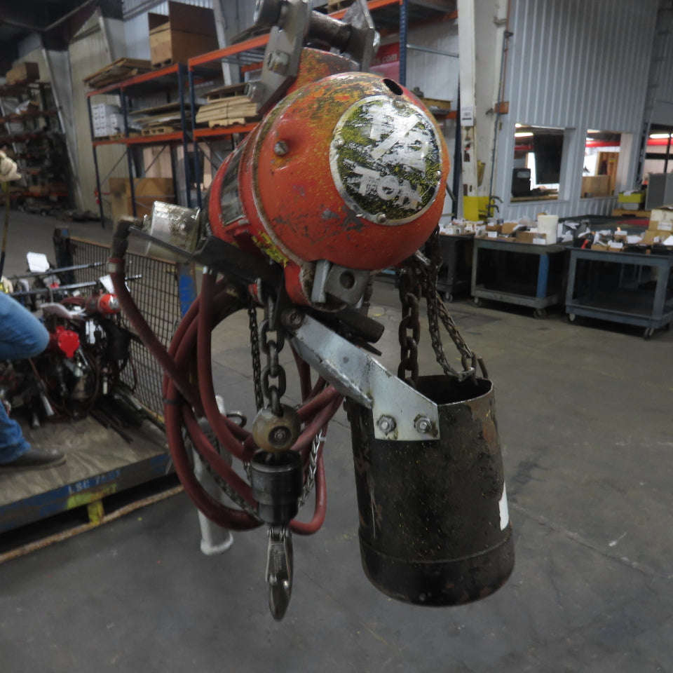 ARO 7756DTS 1/2 Ton 1000LB Air Pneumatic Chain Hoist 10' Lift W/ Pendant