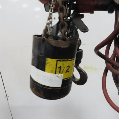 ARO 7756DTS 1/2 Ton 1000LB Air Pneumatic Chain Hoist 10' Lift W/ Pendant