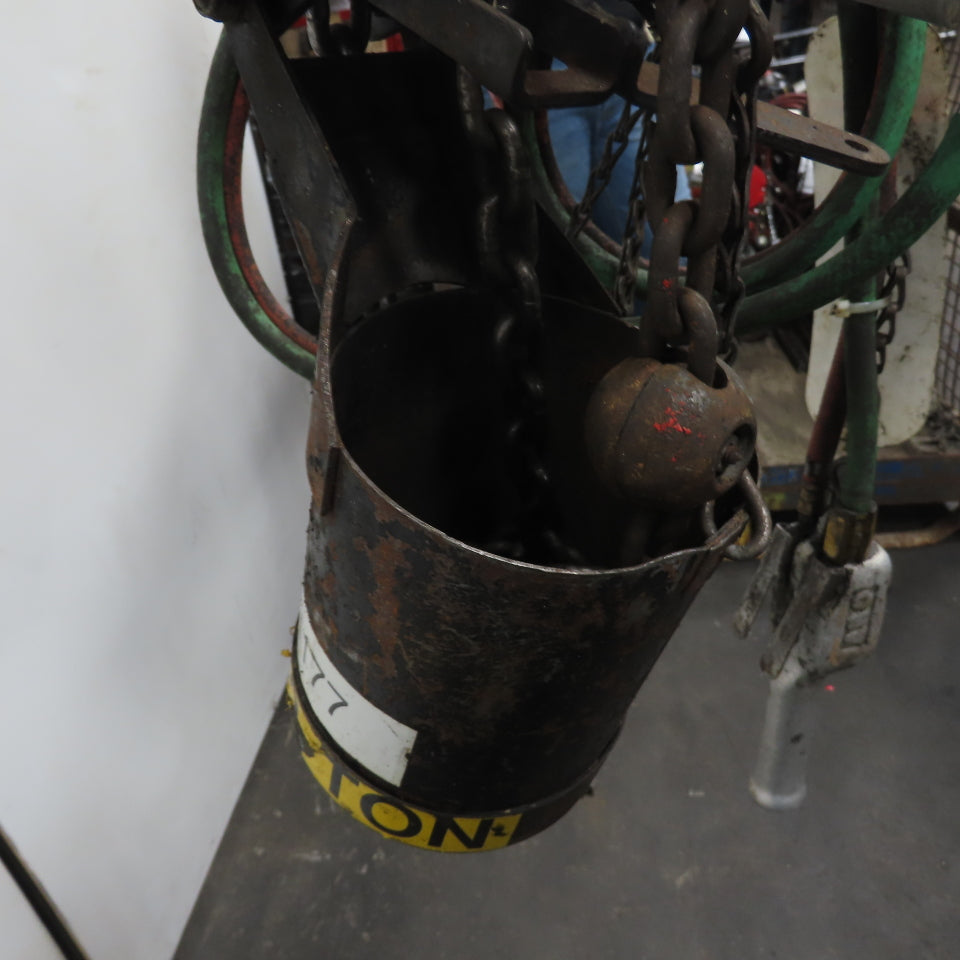 ARO 7756CT 1/2 Ton 1000LB Air Pneumatic Chain Hoist 10' Lift W/ Pendant