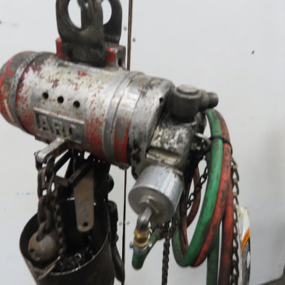 ARO 7756CT 1/2 Ton 1000LB Air Pneumatic Chain Hoist 10' Lift W/ Pendant