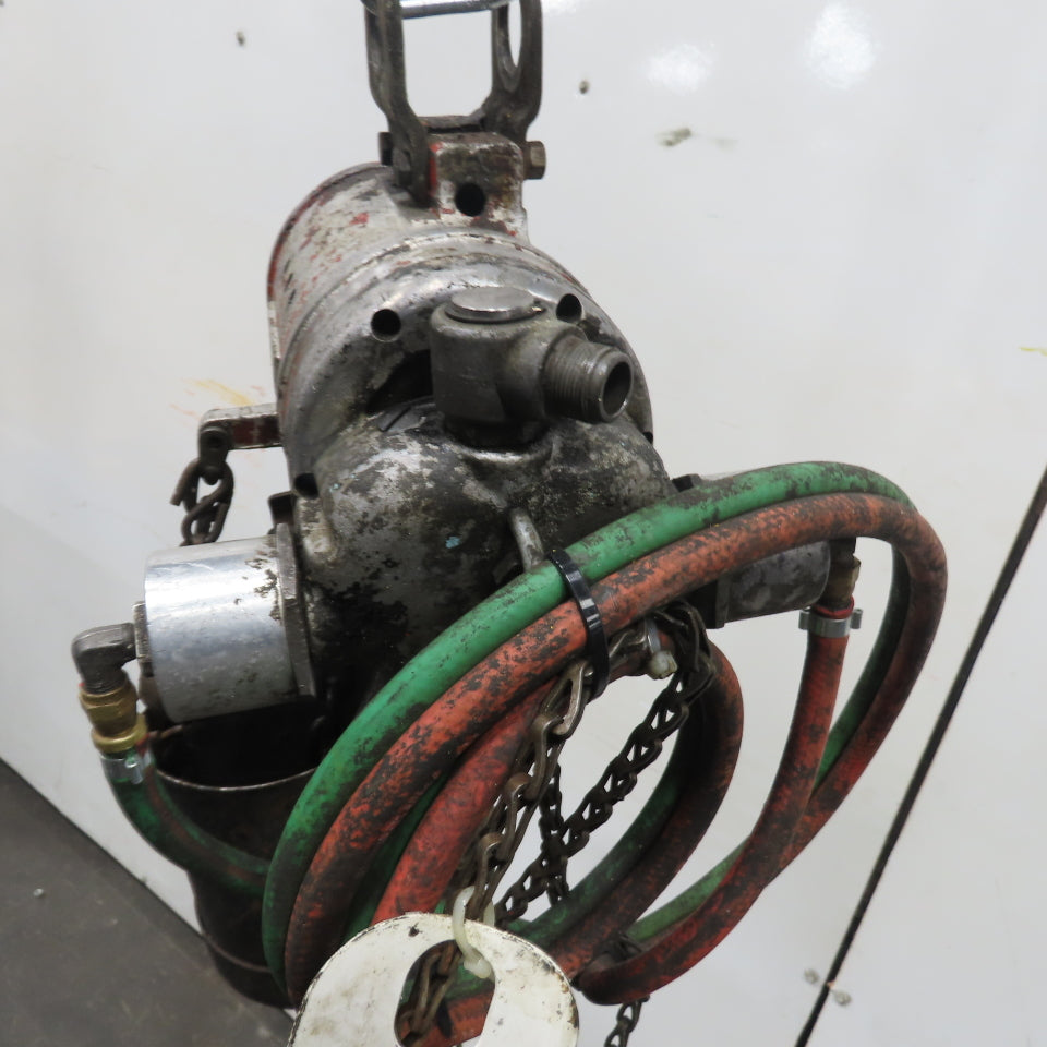 ARO 7756CT 1/2 Ton 1000LB Air Pneumatic Chain Hoist 10' Lift W/ Pendant