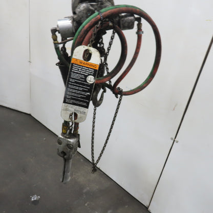 ARO 7756CT 1/2 Ton 1000LB Air Pneumatic Chain Hoist 10' Lift W/ Pendant