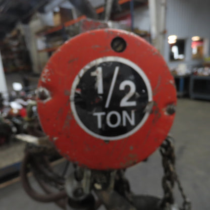 ARO 7756CT 1/2 Ton 1000LB Air Pneumatic Chain Hoist 10' Lift W/ Pendant