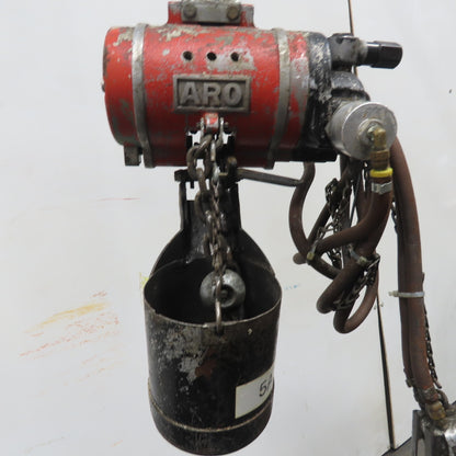 ARO 7756CT 1/2 Ton 1000LB Air Pneumatic Chain Hoist 10' Lift W/ Pendant