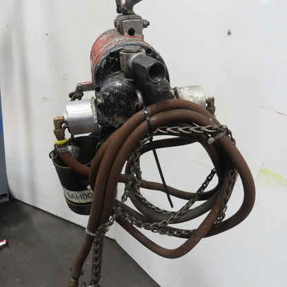 ARO 7756CT 1/2 Ton 1000LB Air Pneumatic Chain Hoist 10' Lift W/ Pendant