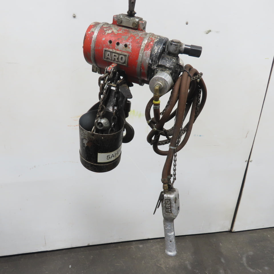 ARO 7756CT 1/2 Ton 1000LB Air Pneumatic Chain Hoist 10' Lift W/ Pendant