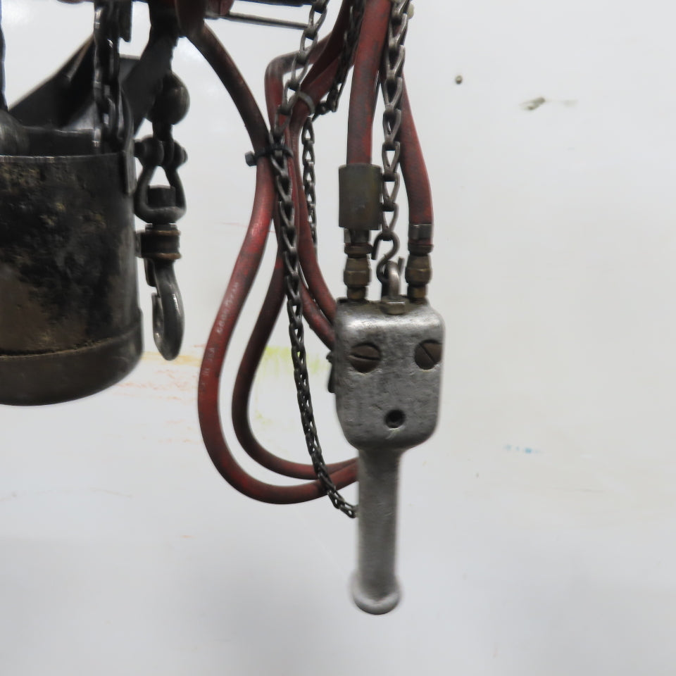ARO 7756CT 1/2 Ton 1000LB Air Pneumatic Chain Hoist 10' Lift W/ Pendant
