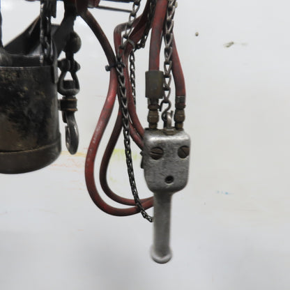 ARO 7756CT 1/2 Ton 1000LB Air Pneumatic Chain Hoist 10' Lift W/ Pendant