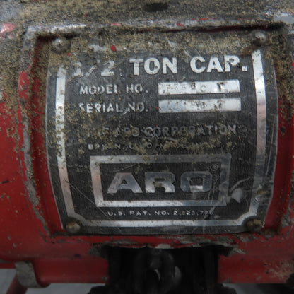 ARO 7756CT 1/2 Ton 1000LB Air Pneumatic Chain Hoist 10' Lift W/ Pendant
