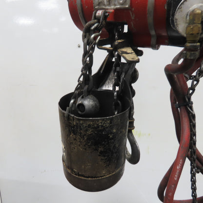 ARO 7756CT 1/2 Ton 1000LB Air Pneumatic Chain Hoist 10' Lift W/ Pendant