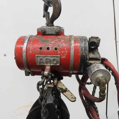 ARO 7756CT 1/2 Ton 1000LB Air Pneumatic Chain Hoist 10' Lift W/ Pendant