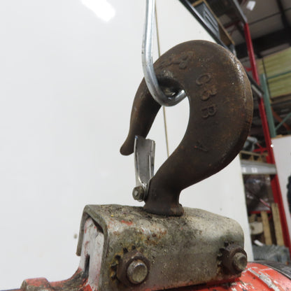 ARO 7756DT 1/2 Ton 1000LB Air Pneumatic Chain Hoist 15' Lift W/ Pendant