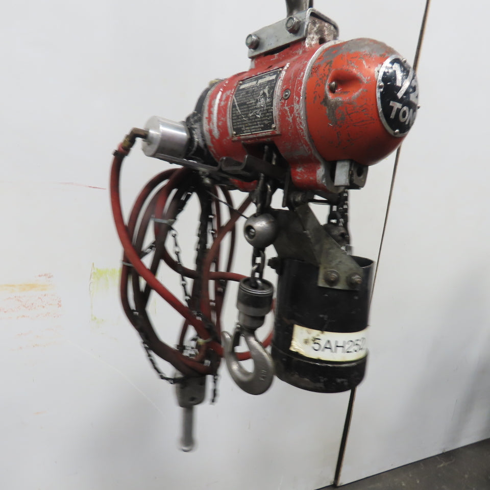 ARO 7756DT 1/2 Ton 1000LB Air Pneumatic Chain Hoist 15' Lift W/ Pendant
