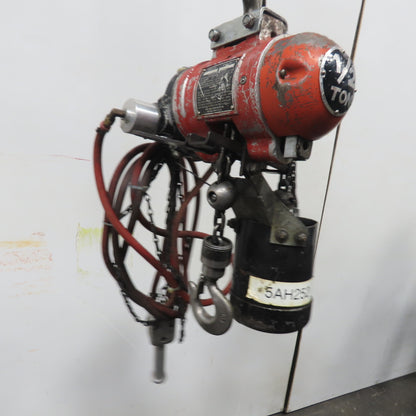 ARO 7756DT 1/2 Ton 1000LB Air Pneumatic Chain Hoist 15' Lift W/ Pendant