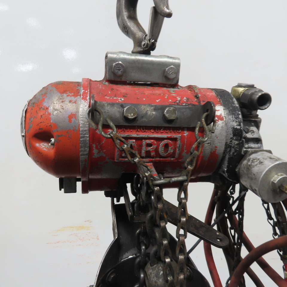 ARO 7756DT 1/2 Ton 1000LB Air Pneumatic Chain Hoist 15' Lift W/ Pendant