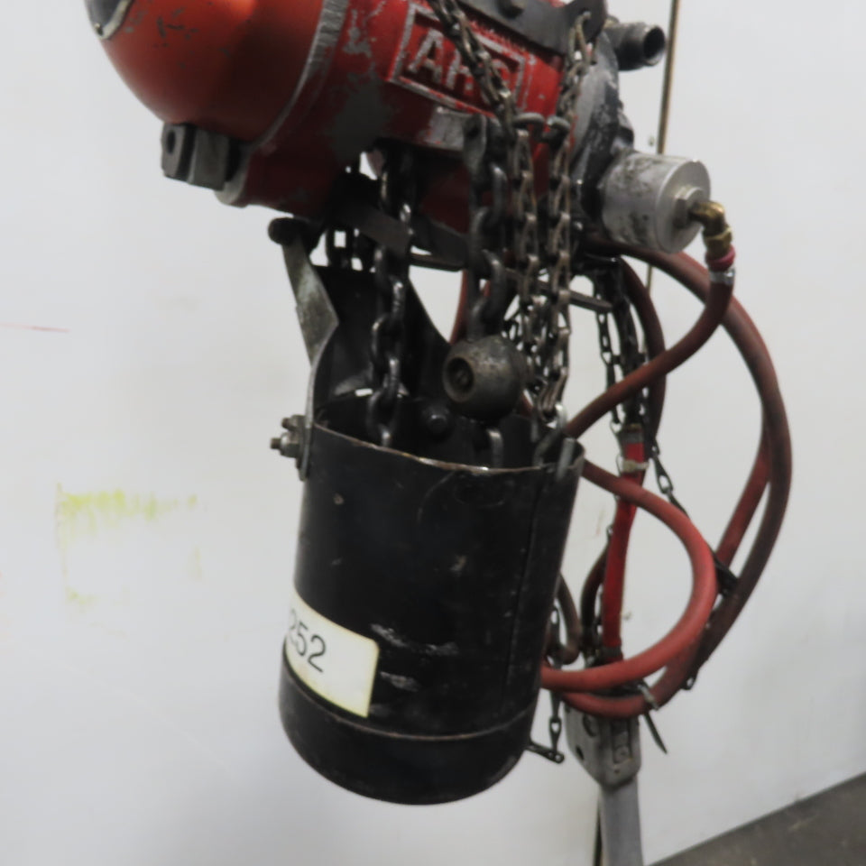 ARO 7756DT 1/2 Ton 1000LB Air Pneumatic Chain Hoist 15' Lift W/ Pendant