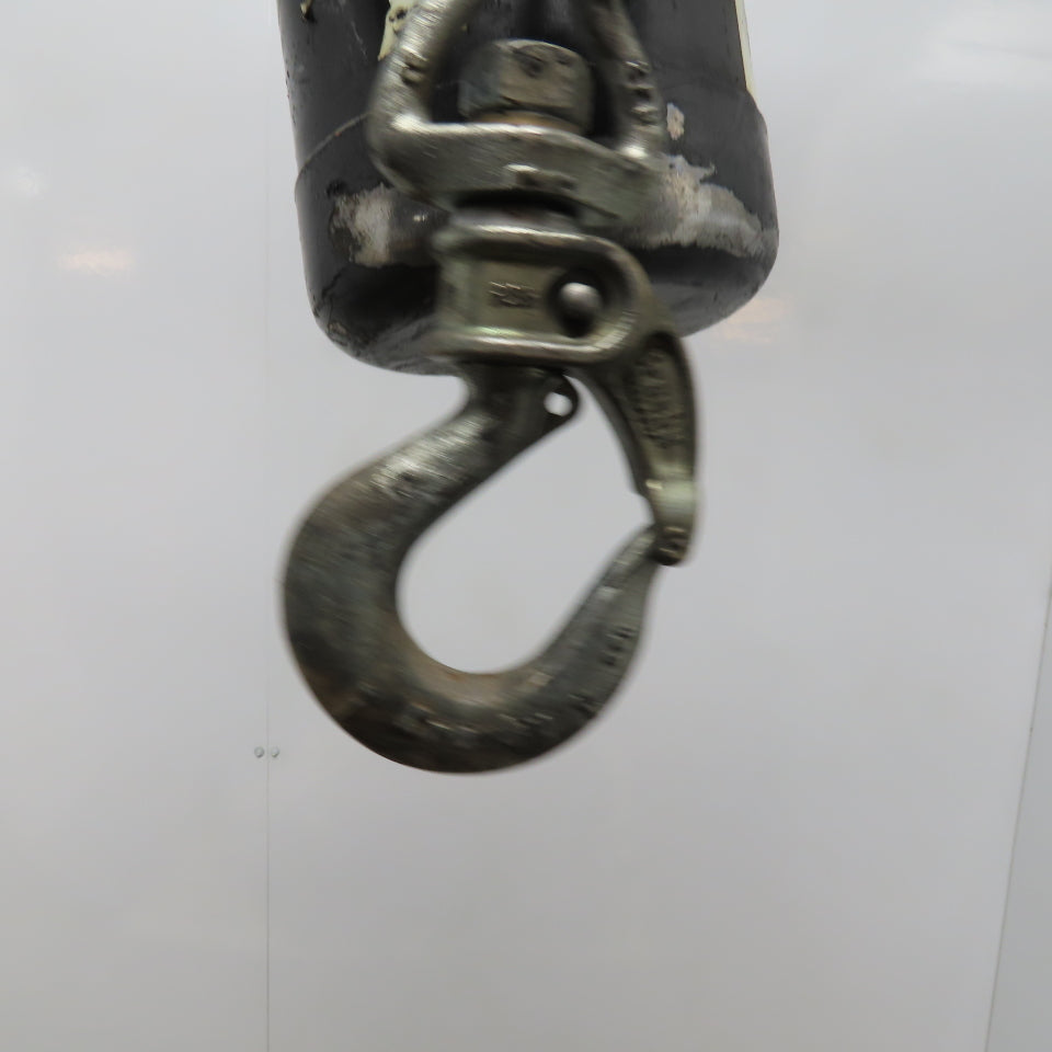 ARO 7756DTS 1/2 Ton Air Chain Hoist 10' Lift Pendant Operated 90PSI No Top Hook