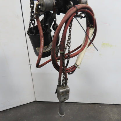 ARO 7756DT 1/2 Ton 1000LB Air Pneumatic Chain Hoist 10' Lift W/ Pendant