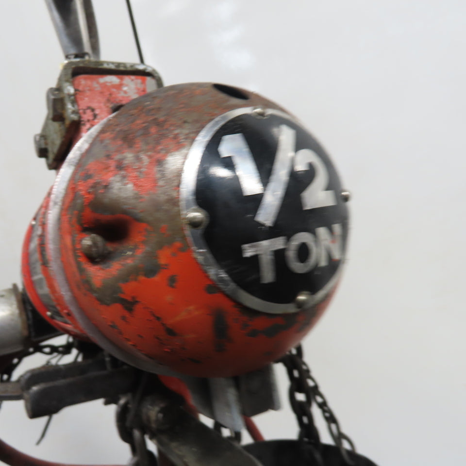 ARO 7756DT 1/2 Ton 1000LB Air Pneumatic Chain Hoist 10' Lift W/ Pendant