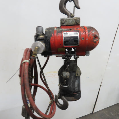 ARO 7756DT 1/2 Ton 1000LB Air Pneumatic Chain Hoist 10' Lift W/ Pendant