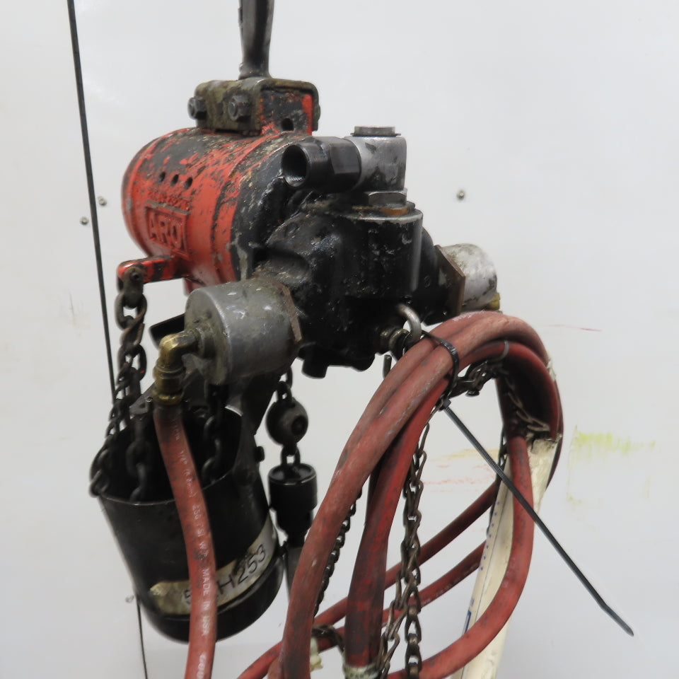 ARO 7756DT 1/2 Ton 1000LB Air Pneumatic Chain Hoist 10' Lift W/ Pendant