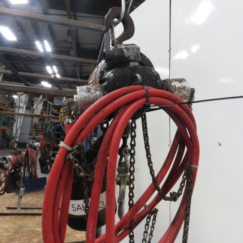 ARO 1/2 Ton 1000LB Air Pneumatic Chain Hoist 12' Lift W/ Pendant