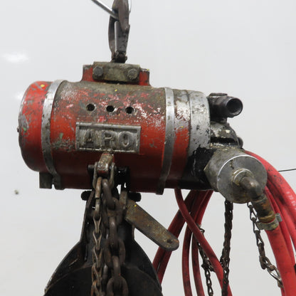 ARO 1/2 Ton 1000LB Air Pneumatic Chain Hoist 12' Lift W/ Pendant
