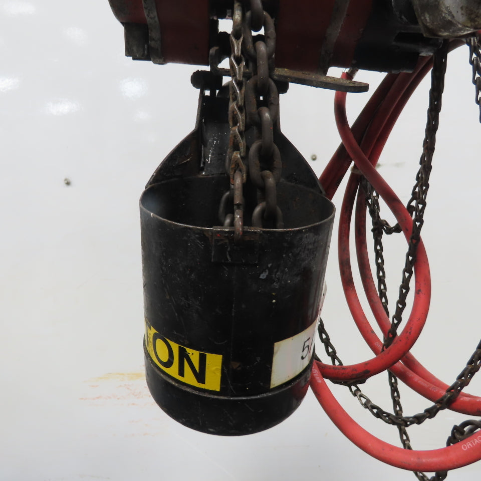 ARO 1/2 Ton 1000LB Air Pneumatic Chain Hoist 12' Lift W/ Pendant