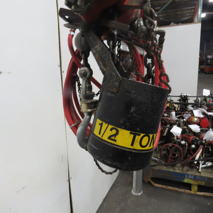 ARO 1/2 Ton 1000LB Air Pneumatic Chain Hoist 12' Lift W/ Pendant