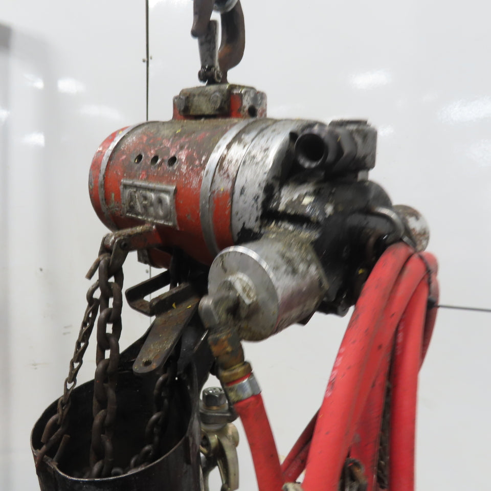 ARO 1/2 Ton 1000LB Air Pneumatic Chain Hoist 12' Lift W/ Pendant