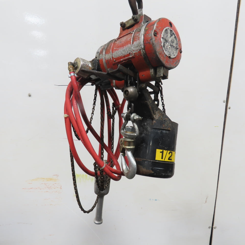 ARO 1/2 Ton 1000LB Air Pneumatic Chain Hoist 12' Lift W/ Pendant