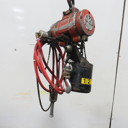 ARO 1/2 Ton 1000LB Air Pneumatic Chain Hoist 12' Lift W/ Pendant