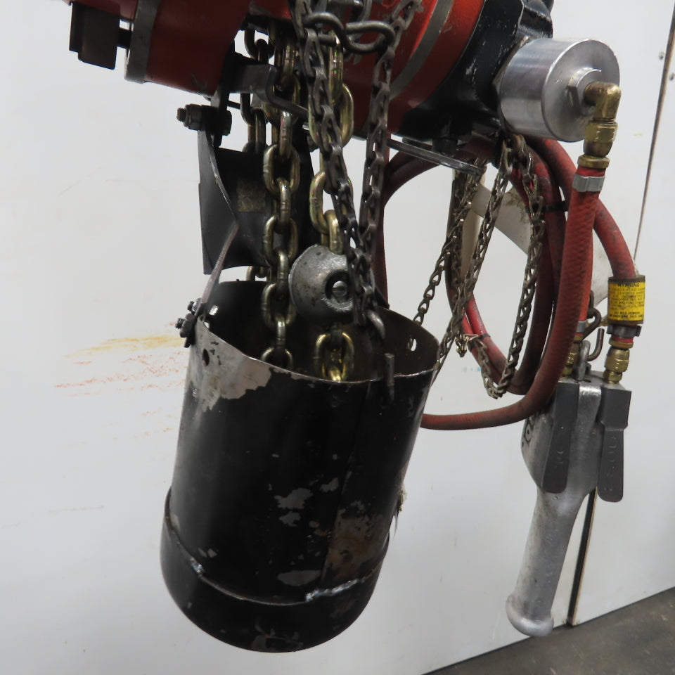 ARO 7768DT 1/2 Ton 1000LB Air Pneumatic Chain Hoist 12' Lift W/ Pendant