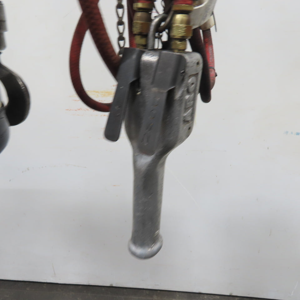 ARO 7768DT 1/2 Ton 1000LB Air Pneumatic Chain Hoist 12' Lift W/ Pendant