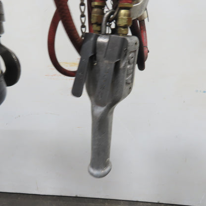 ARO 7768DT 1/2 Ton 1000LB Air Pneumatic Chain Hoist 12' Lift W/ Pendant