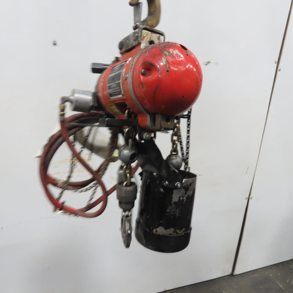 ARO 7768DT 1/2 Ton 1000LB Air Pneumatic Chain Hoist 12' Lift W/ Pendant