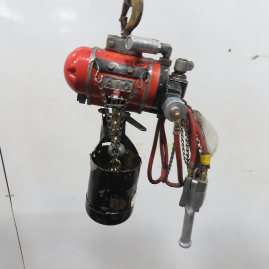 ARO 7768DT 1/2 Ton 1000LB Air Pneumatic Chain Hoist 12' Lift W/ Pendant