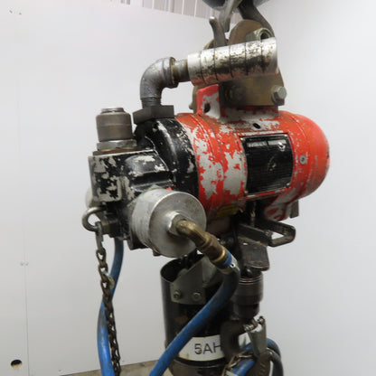 ARO 7756 1/2 Ton Air Chain Hoist 10' Lift Pendant Operated 90PSI No Top Hook