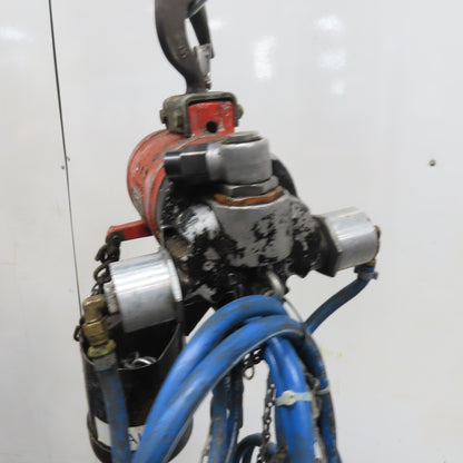 ARO 7756DT 1/2 Ton 1000LB Air Pneumatic Chain Hoist 15' Lift W/ Pendant
