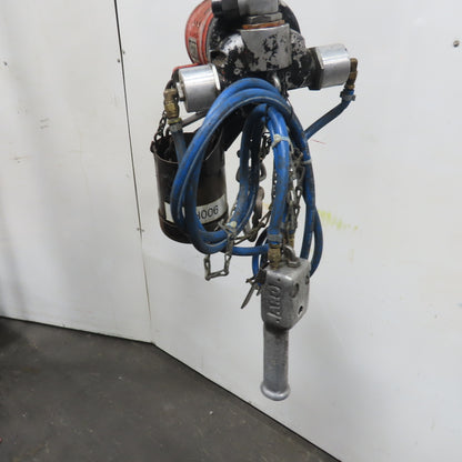 ARO 7756DT 1/2 Ton 1000LB Air Pneumatic Chain Hoist 15' Lift W/ Pendant