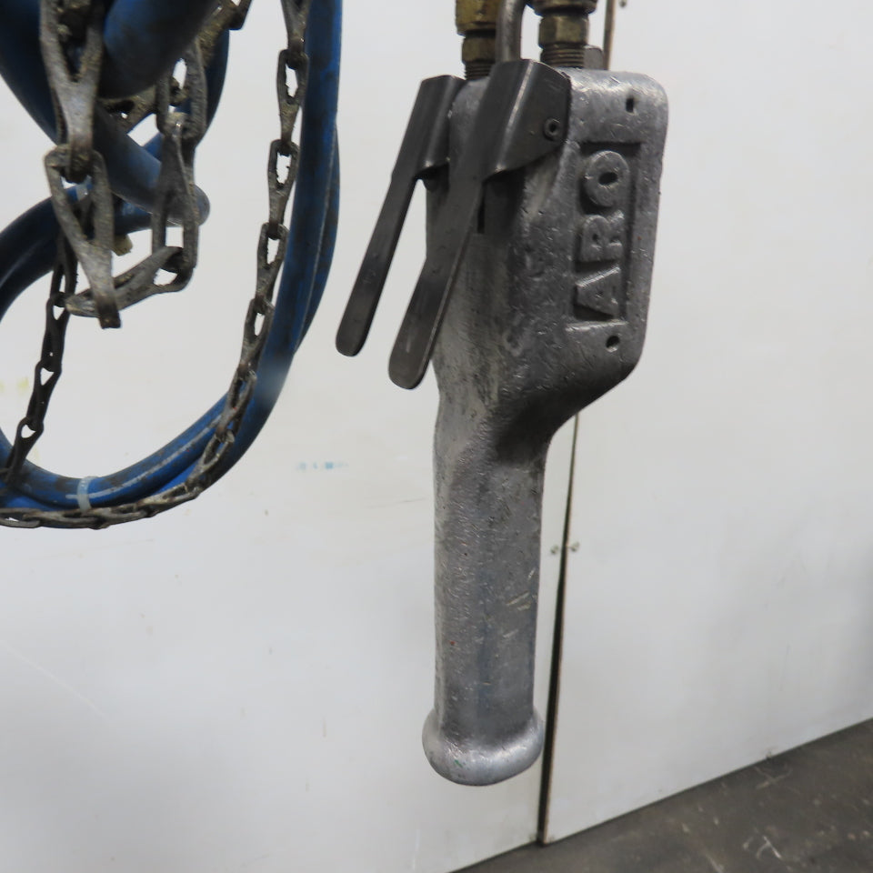 ARO 7756DT 1/2 Ton 1000LB Air Pneumatic Chain Hoist 15' Lift W/ Pendant