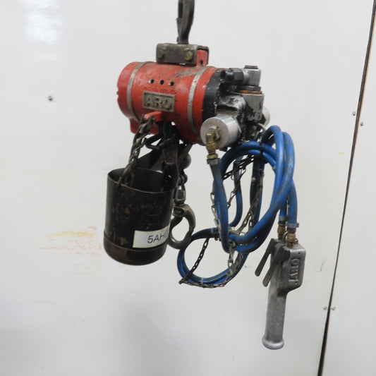 ARO 7756DT 1/2 Ton 1000LB Air Pneumatic Chain Hoist 15' Lift W/ Pendant