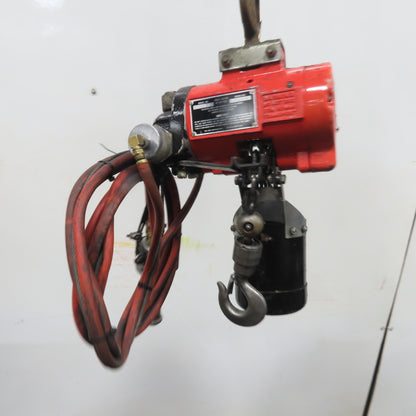 ARO 7756E 1/2 Ton 1000LB Air Pneumatic Chain Hoist 10' Lift W/ Pendant