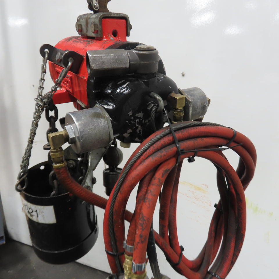 ARO 7756E 1/2 Ton 1000LB Air Pneumatic Chain Hoist 10' Lift W/ Pendant