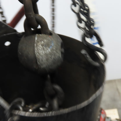 ARO 7756DT 1/2 Ton Air Chain Hoist 10' Lift Pendant Operated 90PSI No Top Hook