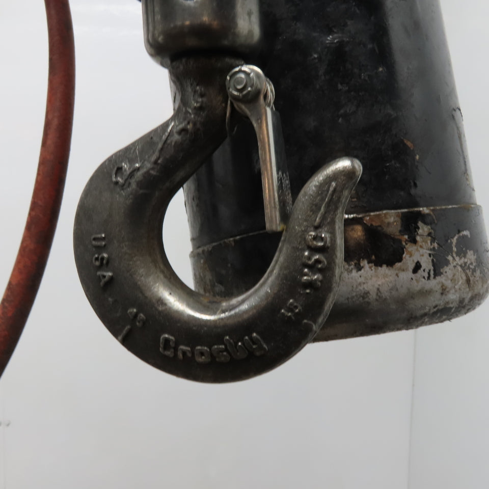 ARO 7756F 1/2 Ton Air Chain Hoist 10' Lift Pendant Operated 90PSI No Top Hook