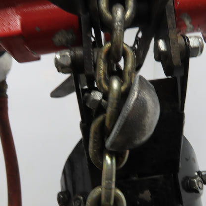 ARO 7756F 1/2 Ton Air Chain Hoist 10' Lift Pendant Operated 90PSI No Top Hook